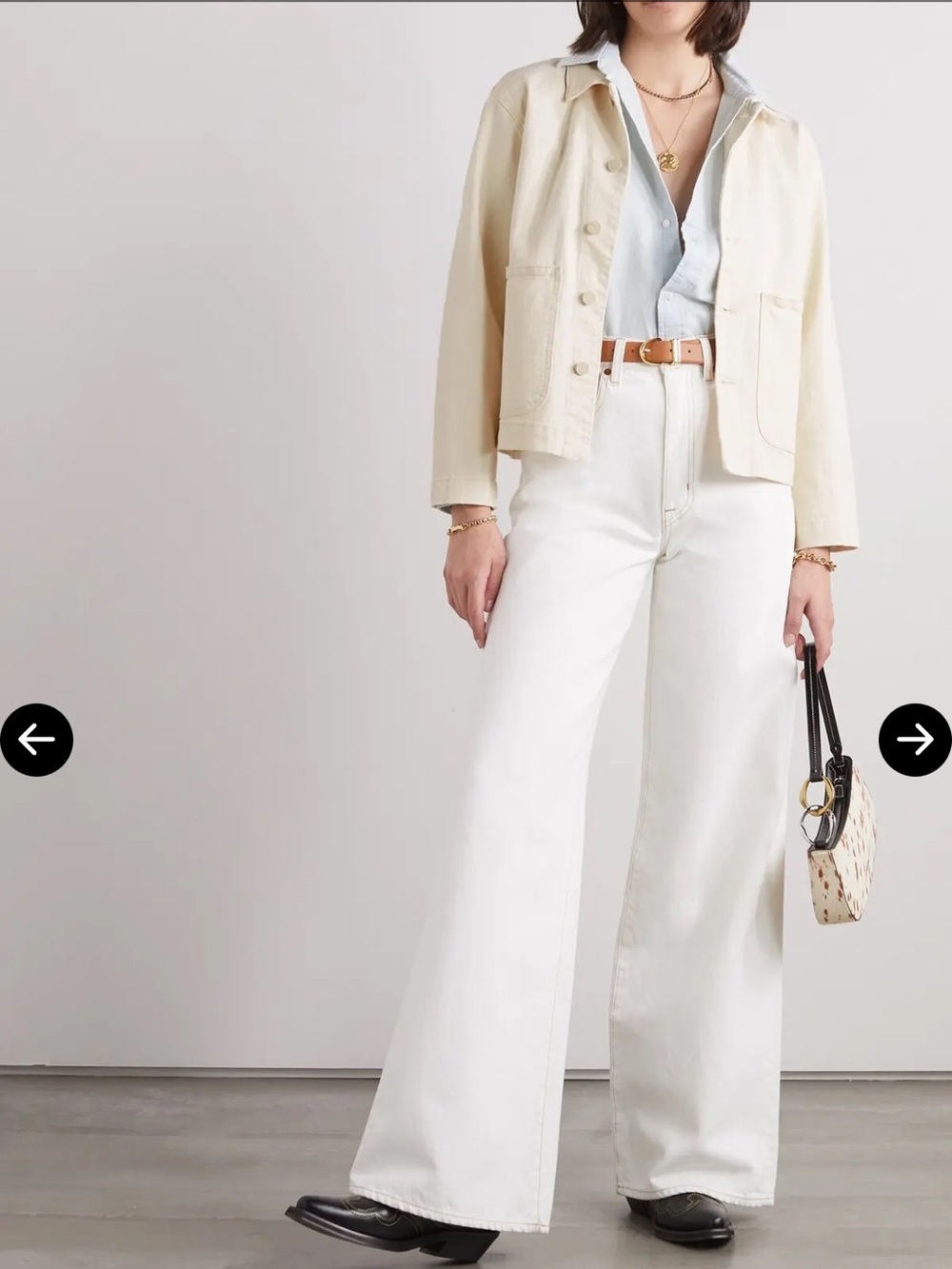 Mother Superior Ivory Denim Jacket - Size M